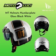 MT Le Mans SV Numberplate Classic Half Face Helmet