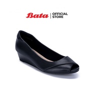 Bata บาจา รองเท้ามีส้น รองเท้าหุ้มส้น รองเท้าคัทชูมีส้น สูง 2 นิ้ว สำหรับผู้หญิง รุ่น Gayle สีดำ 6606305