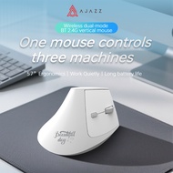 AJAZZ I300 2.4G Vertical Mouse Wireless Dual-mode Bluetooth Ultra Long Battery Life 57 ° Ergonomic D