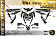 High-Quality Decals and Stickers for yamaha mio soul i 125 (white circuit)