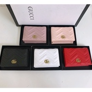 LV_ Bags Gucci_ Bag New Style Ladies Half-Folding Card Holder Coin Purse GUVK