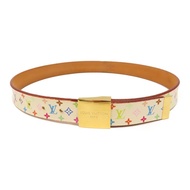 LOUIS VUITTON Monogram Multicolore Belt 80cm金扣皮帶