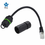 CAT6 Network Head Connector RJ45 Network Head with Shielded Signal Aviation 25cm CAT6 Cable Adapter