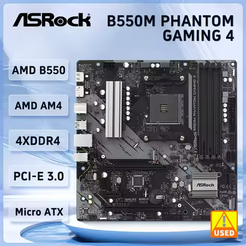 B550 Motherboard ASROCK B550M PHANTOM GAMING 4 Motherboard AM4 support Ryzen 5600 5900X 4700 3400G 3