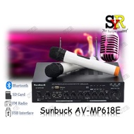 SUNBUCK AV-MP618E 2CH Bluetooth Digital Karaoke Amplifier Wireless Microphone Receiver System