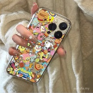 Phone Phone Case Cartoon SpongeBob Sticker Suitable for iPhone 14promax 15promax 14 15 16 pro max 11