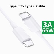 2M 3A Type C to Type C Charger Cable 65W 60W 25W PD Fast Charge Cord for Samsung A24 A34 S20 S21 S22