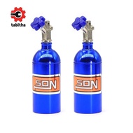 2Pcs NOS Nitrogen Bottle Rc Car Metal Simulated NOS Nitrogen Bottle for 1/10 RC Crawler Car  TRX4   