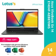 Asus VivoBook Go 14 E1404F-AEB870WS FHD Laptop Black (R3-7320U8GB512GBW11H&S+M365)