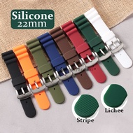 22mm Silicone Watch Strap Universal Rubber Band for Rolex Soft Bracelet for Omega Waterproof Sport Women Men Wristband