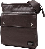 Yoshida Bag Porter Freestyle Vertical Type Shoulder Bag Brown 707-07145