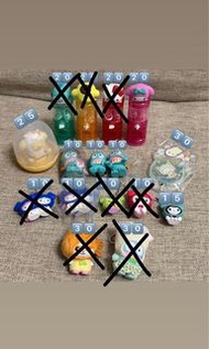 大量Sanrio扭蛋 盲盒 掛飾 杯緣子 Kuromi Melody Hello Kitty  布甸狗 Pc狗 水怪 Little Twin Stars Keroppi Ck鼠