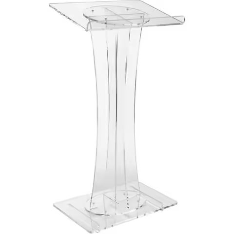 Custom Design Clear Pulpit Acrylic Church Podium Stand For Concert Stage
