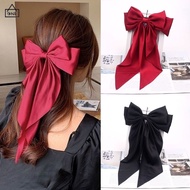 Jumbo Korean satin Hair Claw Ribbon Hair Clip/ Korean Hair Clip Large Korean Hair Clip | Korean Ribb