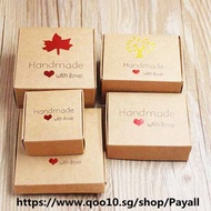 20pcs/lot DIY Handmade with love Wedding Candy Box Romantic Kraft Gift box multi size paper gift pac