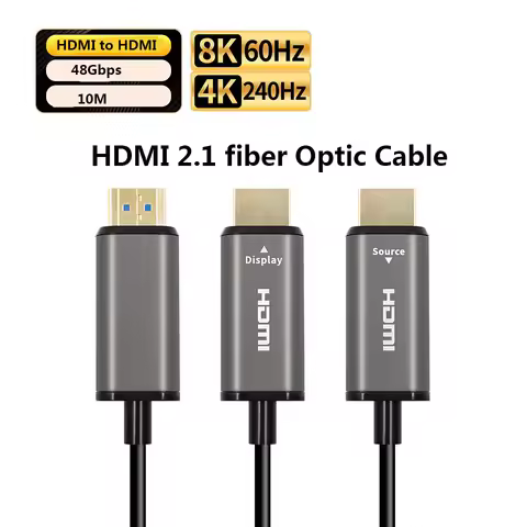 HDMI-compatible 2.1 fiber optic cable 8K HDMI 32.8FT/10M/393.7inch Cable 8K60hz 4K120hz Cord Compati
