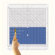 A 3.7mm thick quilting ruler with dimensions of 12.5 inches x 12.5 inches, designed for precise cutt