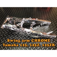 Swing Arm CHROME Yamaha 125 125Z 125ZR Y125 Y125Z Y125ZR FREE ARM BUSH 