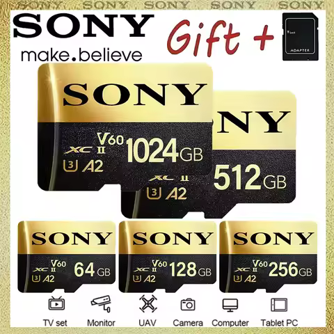 Sony-High Speed Memory Card 256GB 128GB 512GB 1TB Class 10 Micro Sd Card 64GB 32G Sd Memory Card For