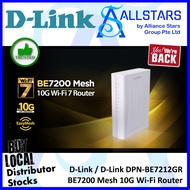 D-Link BE7200 Mesh 10G Wi-Fi 7 Router / D-Link DPN-BE7212GR (Warranty 3years with Dlink SG Service C