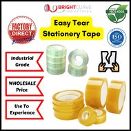 *Easy Tear & Hand Tear* Stationery Tape / Transparent Tape / Selotape / Cellulose Tape 12mm 18mm 24m