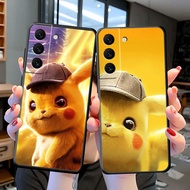 Phone Cover Soft Black TPU Cute Hat Pikachu Cartoon For Samsung Galaxy NOTE 20 10 9 8 Ultra Lite M62 M53 M51 M33 M32 M31 M30 M30S M23 M20 M10 5G 2018 J8 J7 J6 Pro Plus Prime