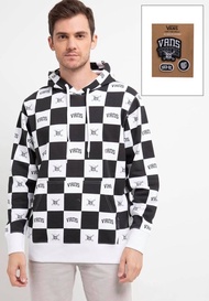 Jaket Vans Varsity Checkerboard Black Skull Po Hoodie Original