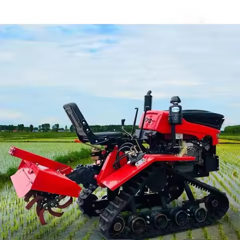 Crawler Tractor 35HP Mini Tiller Tractor for Agriculture 35HP Tracked Rotary Tiller