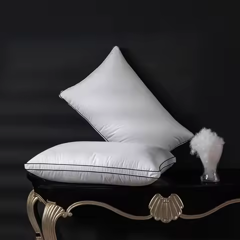 66x66 cm Feather Down Pillow 100% Goose Down 95% Cluster Cleanliness 1000 Rebound