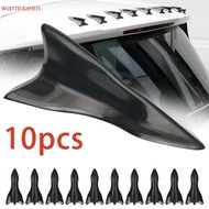 (warmseen) 10Pcs Rear Roof Shark Fins Spoiler Wing Kit Universal Car Roof Spoiler Bumper Spoiler Sha