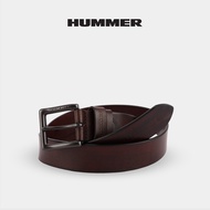 Hummer Men Leather Tongue Buckle Belt