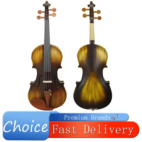 IRIN Professional 4/4 Acoustic Violin Matte EQ Electric Acoustic Violin Fiddle With Case Bow Solid W