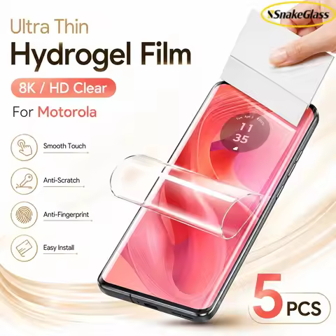 5PCS for Motorola Edge 70 60 50 Ultra/Pro+/Fusion HD Hydrogel Film for Moto G84/G85/G73/G54/G23/G13/
