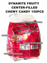 DYNAMITE FRUITY CENTER-FILLED CHEWY CANDY 150PCS HALAL