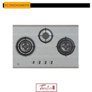 [ TURBO ] [BUILT-IN HOB ] Turbo Incanto T773SSV 77cm 3 Burners Cooking Hob , PUB GAS