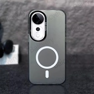 Phone Case For VIVO V40 Pro VIVO V40 Fashion Hard IMD Cover Support Magnetic Wireless Charger