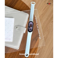 清新韩式硅胶运动表带For xiaomi band 10 nfc/Ceramic/mi band 9/mi band 8女士表带