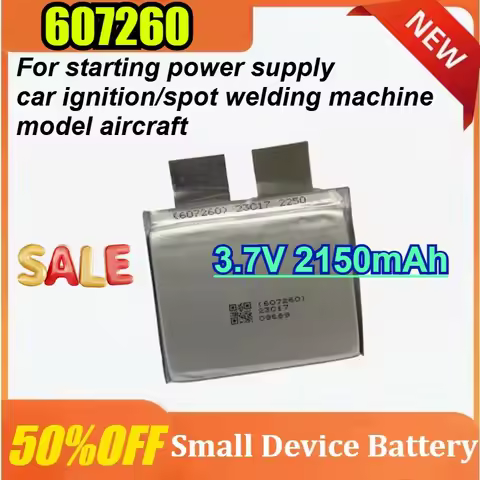 New 607260 3.7V 2150mAh Discharge Ratio 60C-120C Large Capacity Battery High rate spot welder lithiu