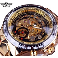 T-WINNER Winner Winner Automatic Mechanical Watch Skeleton Men's Watch Steel Band Watch 432