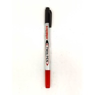 MERAH Twin Pen Black Red Snowman MARKER - TWIN MARKER SNOWMAN TP-1