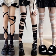 y2k Stockings Gothic Style Asian Culture y2k Lolita Hot Girl White Silk Bandage cos Two-Dimensional 