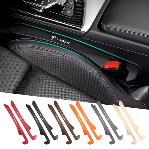 Car Seat Edge Seam Anti Leakage Gap Plug For Tesla Model 3 Model S Model Y Roadster SpaceX Auto Inte