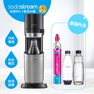 【快扣機型】Sodastream DUO 快扣機型氣泡水機(太空黑) 送極簡玻璃水瓶1L