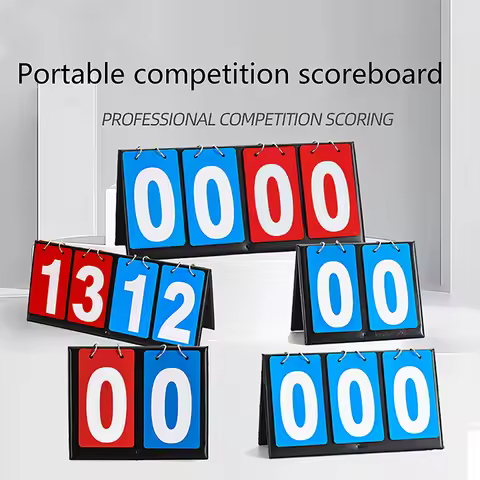 1PC Scoreboard Tabletop Scoreboard Score Keeper Portable Basketball Score Counter For Basketball Bad