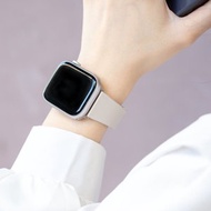 minio｜Apple Watch New 2.0官方認證客製晶片防水矽膠悠遊卡錶帶 38/40/41mm 星光白