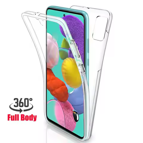 360 Full Body Transparent Case For Samsung Galaxy A51 A71 A52 A53 A54 A55 A56 5G A21S A26 A36 A31 A4