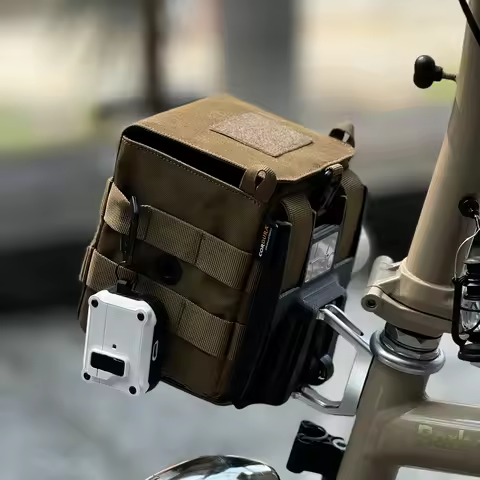 DC Magnetic Multi-Function Tactical Front Bag with Bracket for Brompton Bag Folding Bike Upgrade Acc