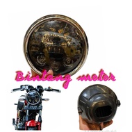 lampu depan rx king bulat scorpio vixion ninja dymeker set lampu depan rx king new