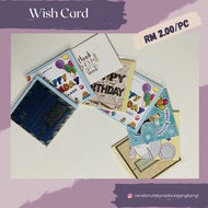 Wish Card / Birthday Card/ Well Wishes Card