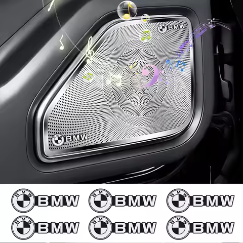 3D aluminum speaker stereo speaker badge emblem Sticker For BMW G80 G06 G07 G42 G14 G15 G16 F82 F20